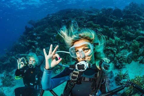 Hurghada diving 2 stopp for nybegynnere med pick-up og lunsj