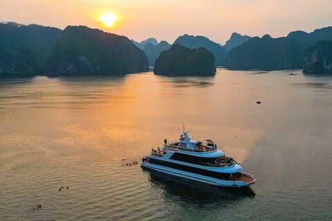 Uforglemmelig Lan Ha Bay Sunset Tour på luksus krydstogt fra Cat Ba