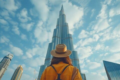 Burj Khalifa Dubai observasjonsdekk