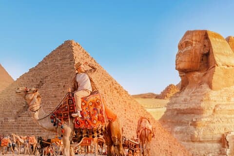 Giza Pyramids Sphinx and Memphis Tour