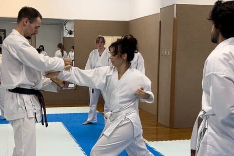 Experiência de karate com o instrutor de karate Shotokan