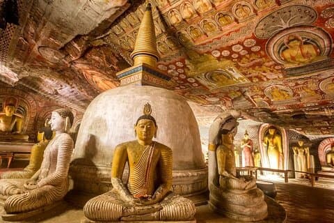 Udflugt til Dambulla Cave, Sigiriya og Pidurangala Rock fra Kandy
