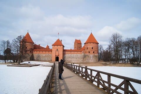Snöskor i Trakai
