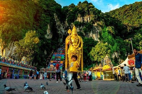 Malaysia Landsbygd och Batu Caves Tour