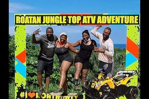 Roatan Jungle Atv Adventure Beach relax chocolate Rum sample