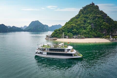 De Hanoi: Cruzeiro de luxo Descubra Halong Bay e almoço buffet