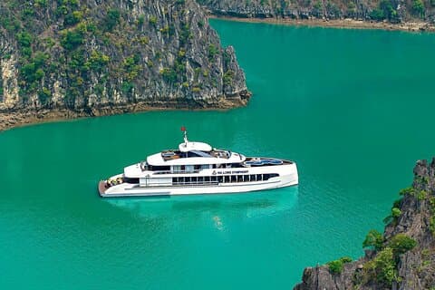 Vanuit Ha Long City : Symfonie Luxe Dagcruise op Ha Long Bay