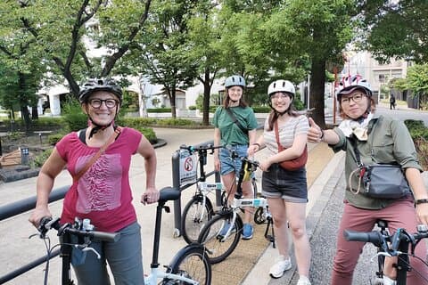 Tokyo downtown bicycle tour Tokyo Backstreets Bike Tour