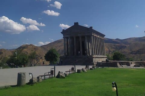 Garni temple and Geghard monastery. From paganism to christianity
