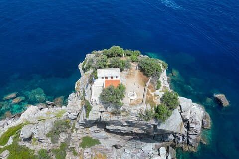 Mamma Mia Chapel Visit on a Speed boat