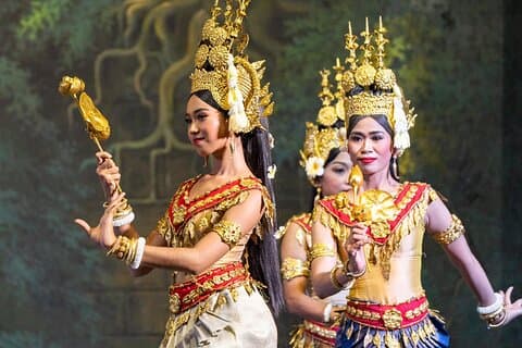 Apsara Dance Show med middagsbuffé och transport ingår