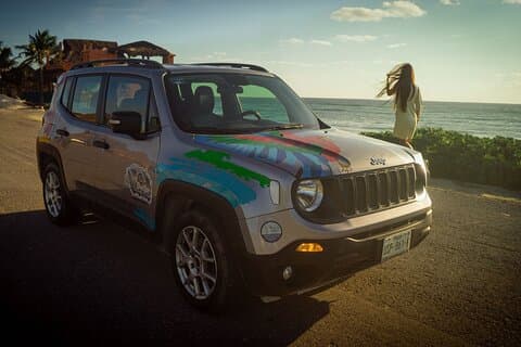 Strandutflykt: Cozumel Jeep Ride och Beach Besök