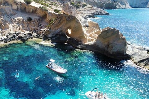 Ibiza : Excursion privée à Es Vedra et Atlantis en bateau