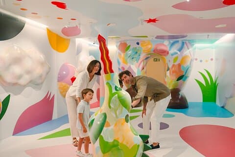 2-in-1 Barcelona-pas: Wit Konijn + Snoephuis