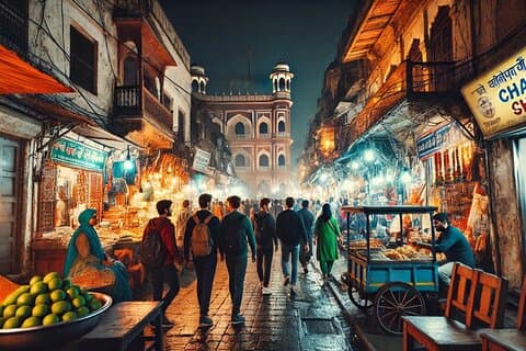New Delhi Night View Tour med guide