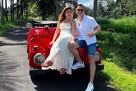Excursion d'une journée à Ubud avec voiture Volkswagen classique