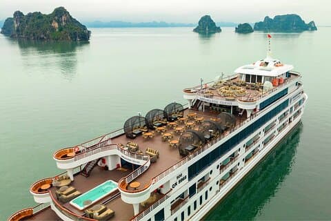 Lyxdagstur till Ha Long Bay från Hanoi på 5-stjärnig kryssning
