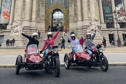 Individuelles halbtägiges Paris Sidecar Erlebnis