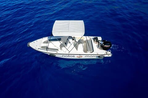 Kolymvari 5.5m-30hp Lizenzfreie Bootsvermietung