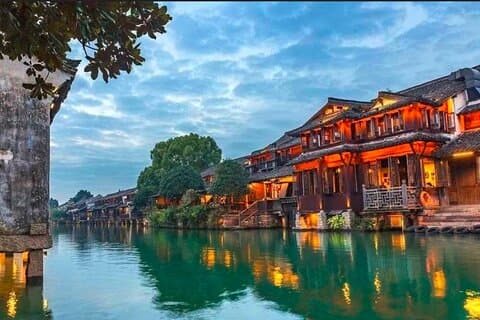 Jiaxing Wuzhen Øst og Vest Dagstur fra Hangzhou