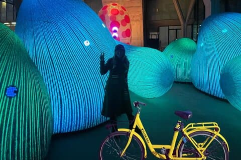 Amsterdam Light Festival guidet cykeltur med privat mulighed