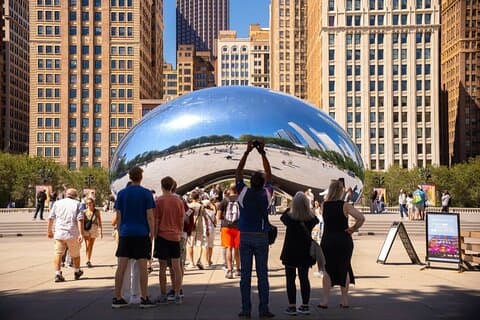 Chicago in a Day Walking Tour : Essen, Geschichte & Architektur