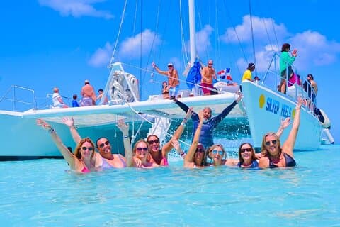 Saona Island Katamaran tur fra Bayahibe med naturlige pool
