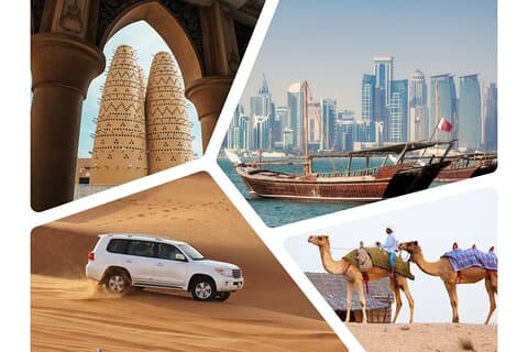 Doha Combo City en halve dag woestijnsafaritour Geen verborgen kosten