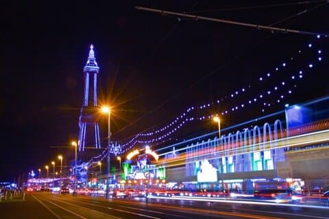 Blackpool Illuminations Rundgang mit einer App