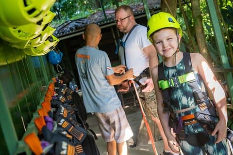 Manuel Antonio: Canopy Zip Line en Biologisch Park Tour