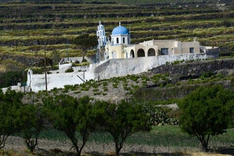 Santorini villaggi tradizionali e scavi di Akrotiri