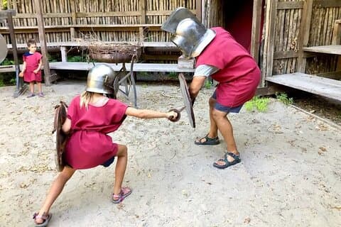 Gladiator i Rom for en dag for familier og børn
