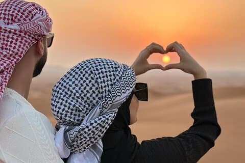 Dubai Sunrise private Desert Safari With Camel Ride