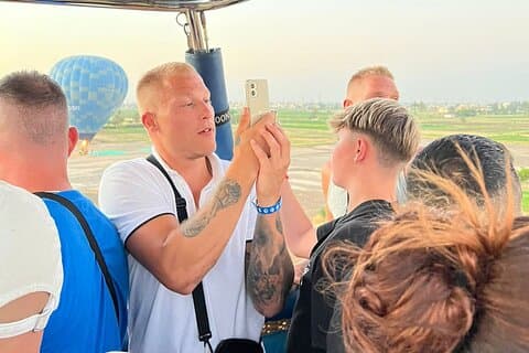 Privat varmluftsballong i Luxor