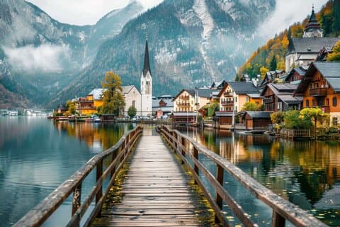 Excursão privada de Salzburgo para Mondsee, Hallstatt e volta