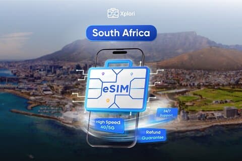 Sydafrika eSIM 3 til 30 dage Op til 20 GB data