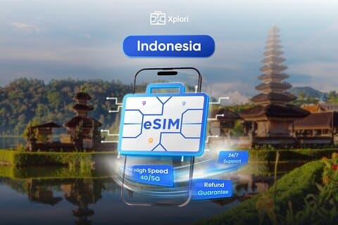 インドネシア eSIM (3〜30日間。最大60GBのデータ)