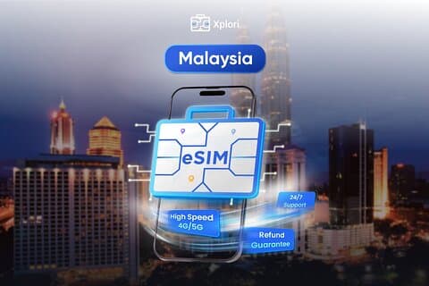 Malaysia eSIM (1 till 30 dagar. Upp till 60 GB data)