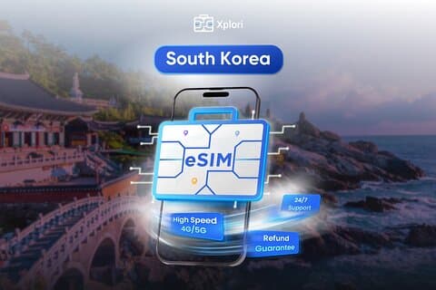 South Korea eSIM (3-30 days. Up to 45GB)
