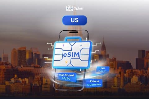 USA eSIM | 3 - 30 dager | Daglige data | QR-kode