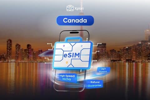 Canada eSIM | 3-30 days | Daily data | QR code