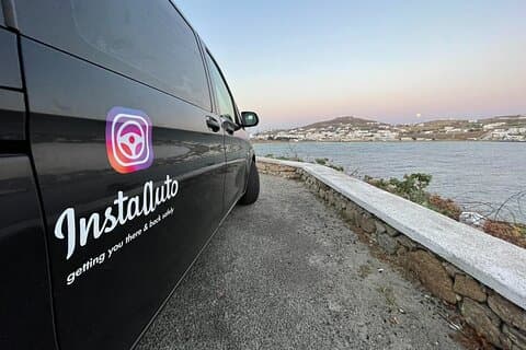 Tour privado a la isla de Mykonos con conductor y recogida en el hotel