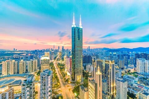 Inträdesbiljett till Shenzhen a Diwang Building 69F Observation Deck