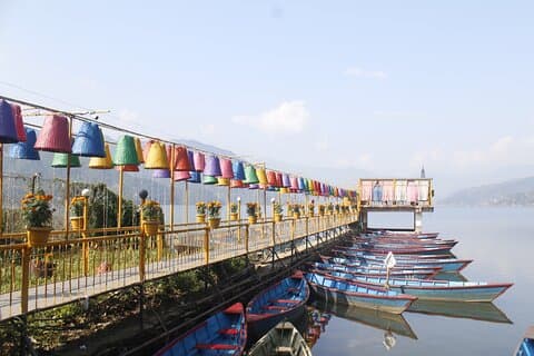 Pokhara Sarangkot Sunrise, boating and Peace Pagoda Hike