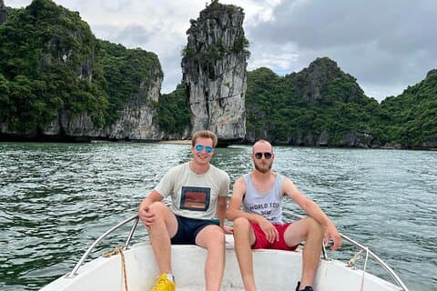 From Ha Long Private canoe Discovery Lan Ha Bay,Viet Hai Village