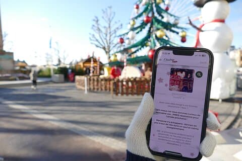 Ongebruikelijk piste spel op de kerstmarkten in Luxemburg