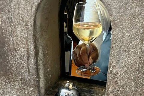 David y un sorbo de Miguel Ángel a través de una experiencia de ventana de vino