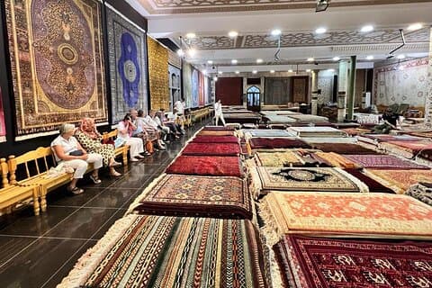 Winkelen Tapijt in Samarkand
