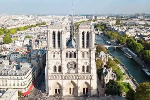 Notre Dame-katedralen Exteriör Guidad promenad