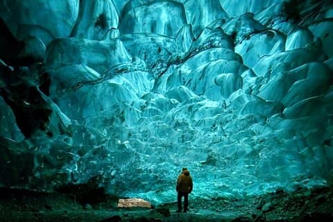 Lille gruppe isgrotte tur fra Jökulsárlón